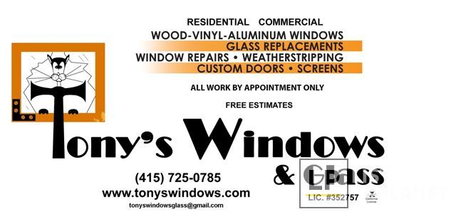 Tony's Windows & Glass